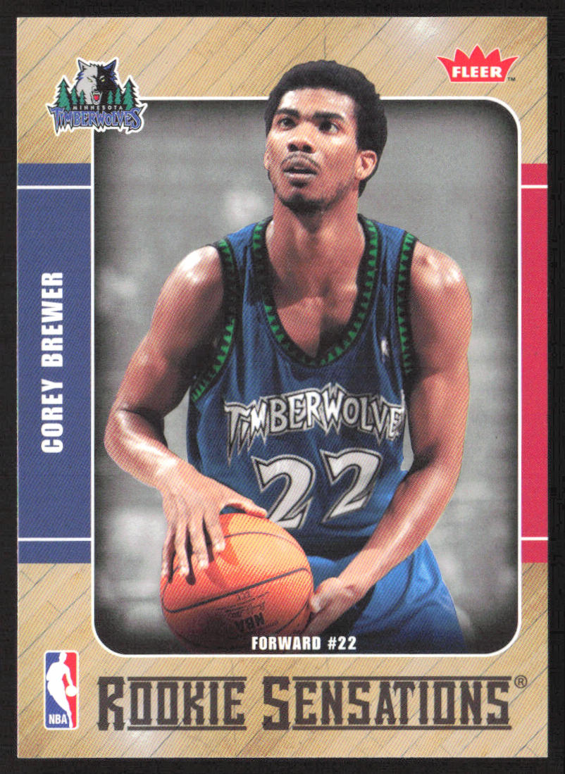 2007-08 Fleer #RS-7 Corey Brewer Rookie Sensations