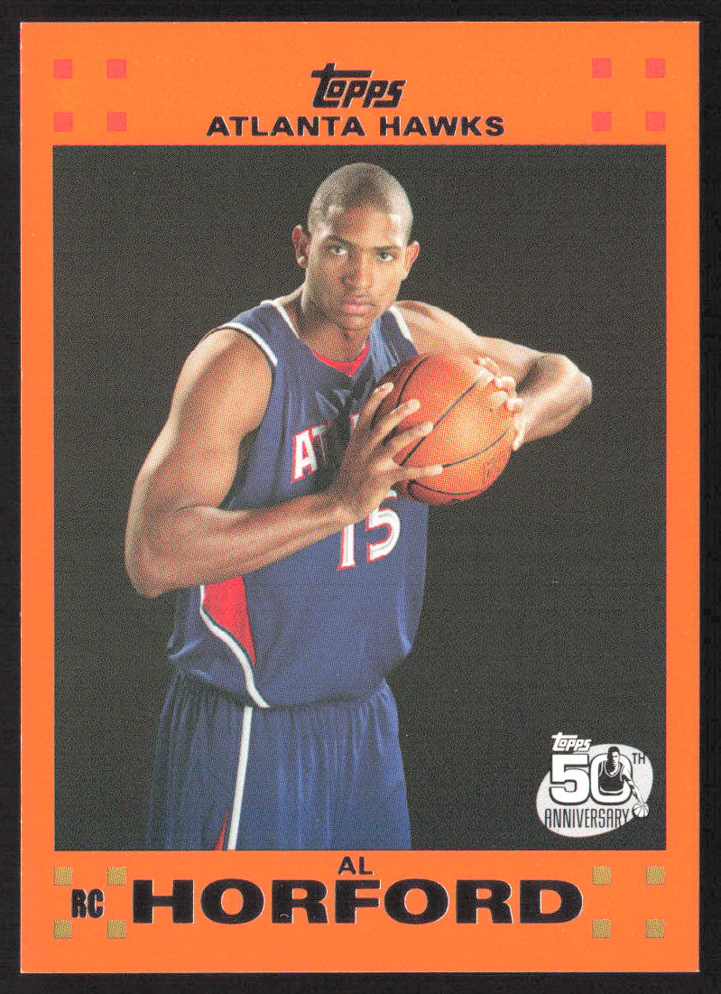 2007-08 Topps #3 Al Horford Rookie Set Orange