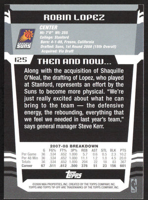 2008-09 Topps Tipoff #125 Robin Lopez