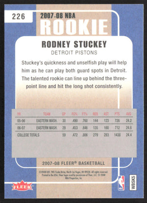 2007-08 Fleer #226 Rodney Stuckey