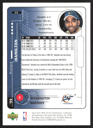 1999-00 Upper Deck MVP #213 Richard Hamilton