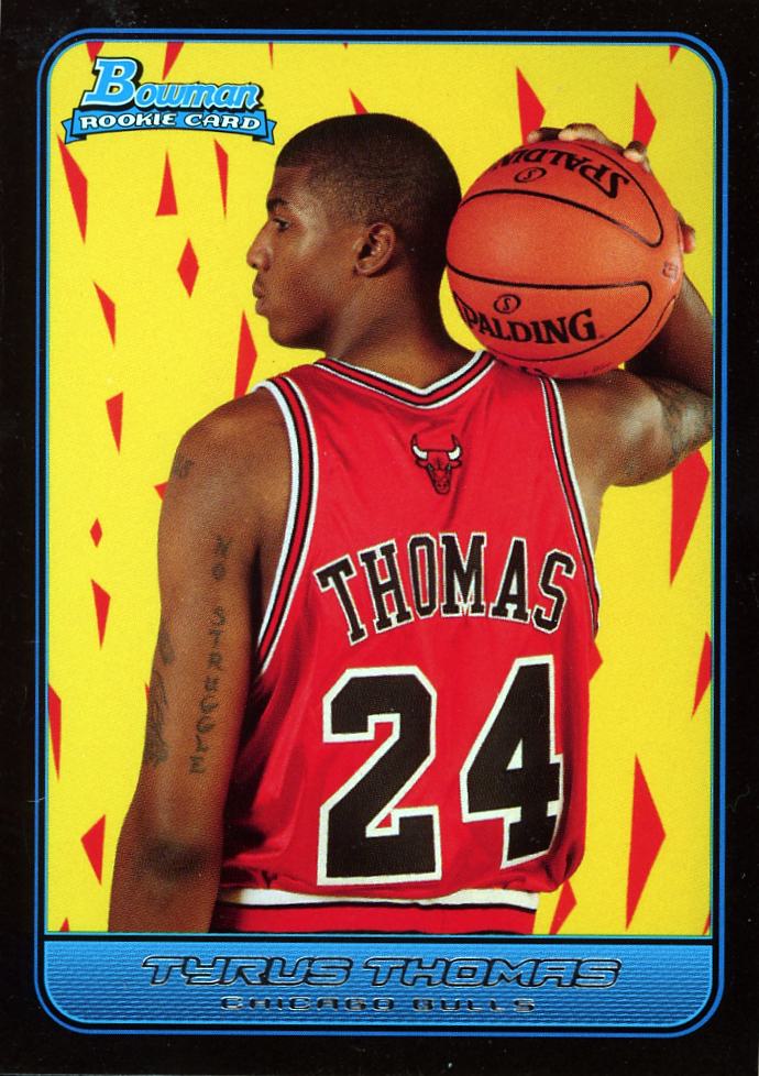 2006-07 Bowman #123 Tyrus Thomas Silver #/379