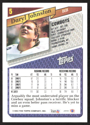 1993 Topps #5 Daryl Johnston