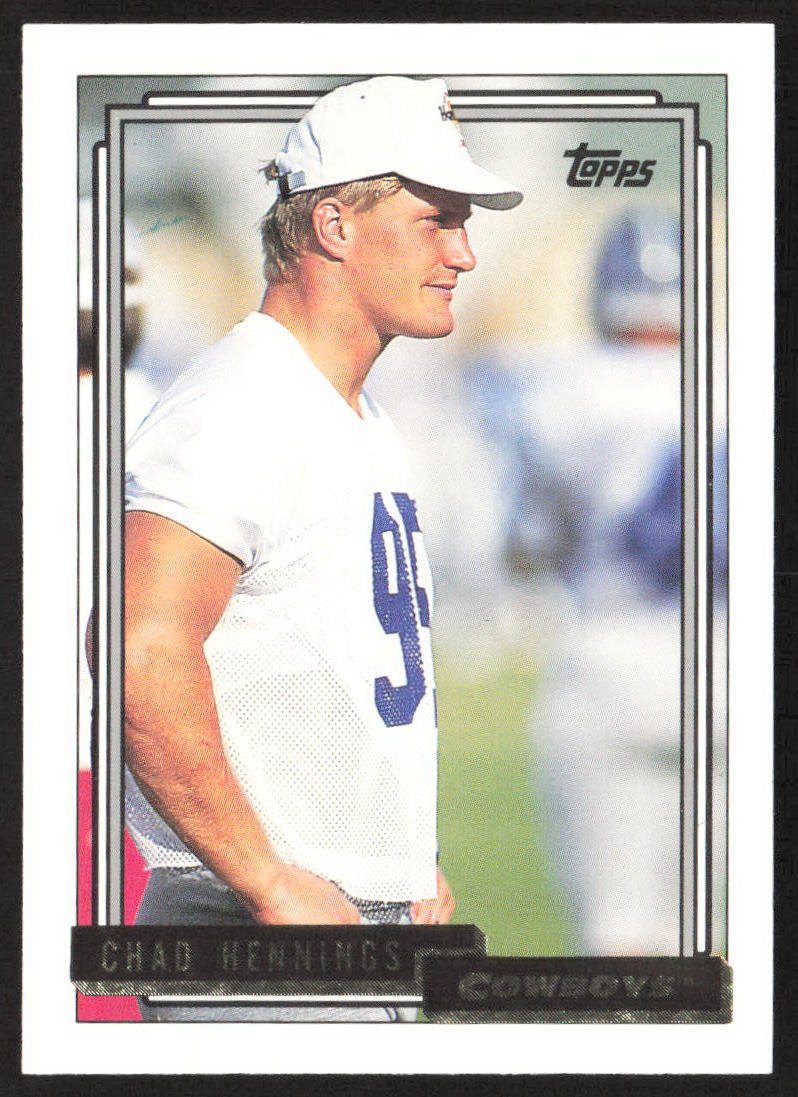 1992 Topps #714 Chad Hennings