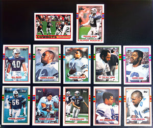 1989 Topps Dallas Cowboys Set of 12