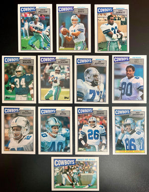 1987 Topps Dallas Cowboys Set of 12