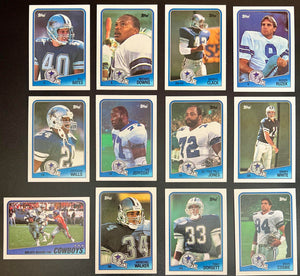 1988 Topps Dallas Cowboys Set of 12