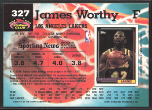 1992-93 Stadium Club #327 James Worthy Members Only