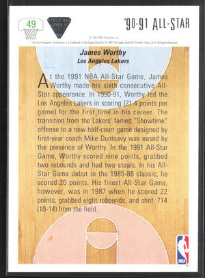 1991-92 Upper Deck #49b James Worthy