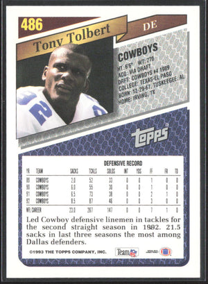 1993 Topps #486 Tony Tolbert