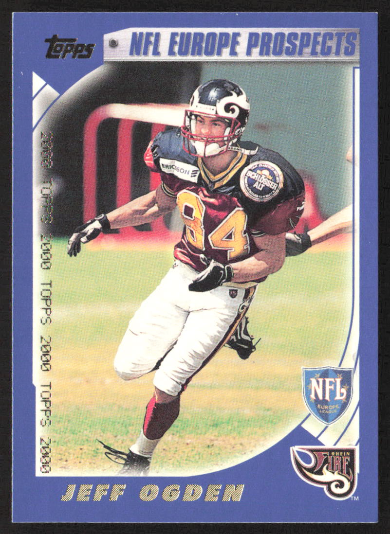 2000 Topps NFL Europe #354 Jeff Ogden Refractors