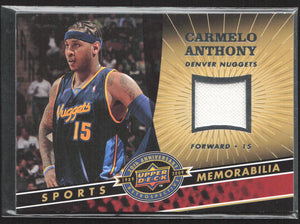 2009-10 Upper Deck 20th Anniversary Jersey #NBA-CA Carmelo Anthony