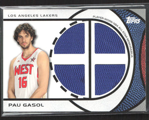 2009-10 Topps #ASQ-PG Pau Gasol All-Star Relics Quad #/100