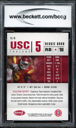 2006 SAGE Aspire #5 Reggie Bush National Promo BCCG 9