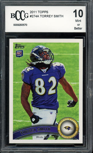 2011 Topps #274a Torrey Smith BCCG 10