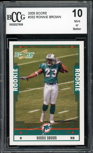 2005 Score #332 Ronnie Brown Revolution BCCG 10 #/199