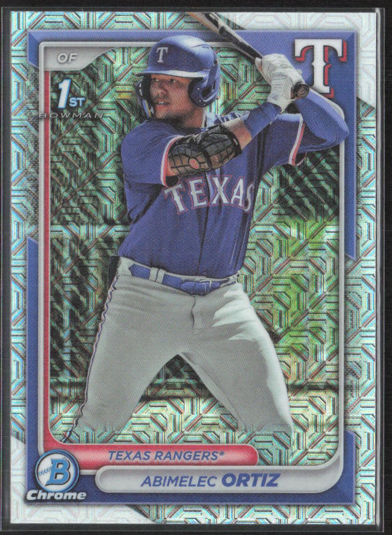 2024 Bowman #BCP-16 Abimelec Ortiz Chrome Prospects Mojo Refractors