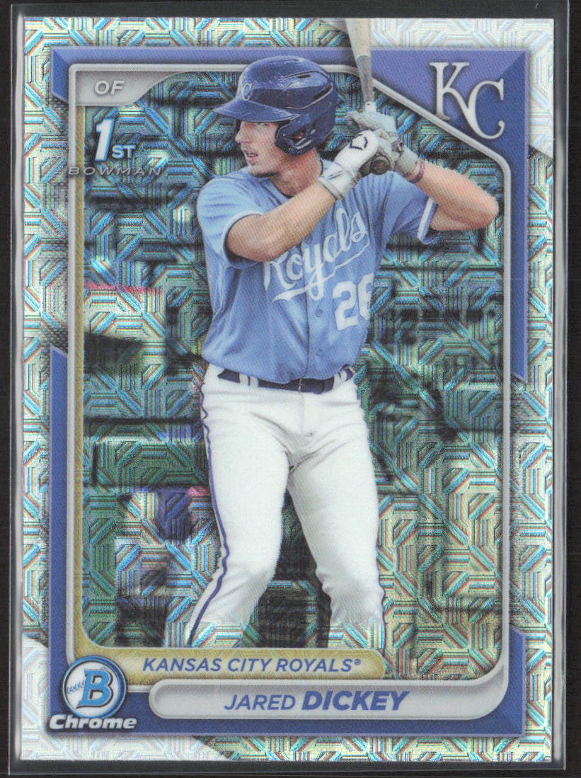 2024 Bowman #BCP-19 Jared Dickey Chrome Prospects Mojo Refractors