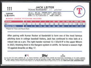 2024 Topps Chrome #111 Jack Leiter