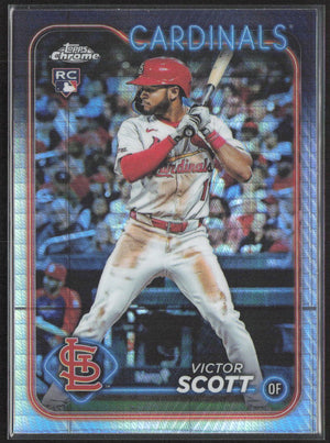 2024 Topps Chrome #251 Victor Scott Prism Refractor