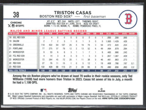 2024 Topps Chrome #38 Triston Casas