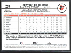 2024 Topps Chrome #268 Grayson Rodriguez