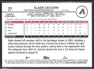 2024 Topps Chrome #77 Slade Cecconi