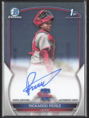 2023 Bowman Chrome #CPA_RPZ Rickardo Perez