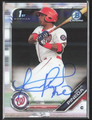 2019 Bowman Chrome #CPA-IP Israel Pineda Prospects Autographs