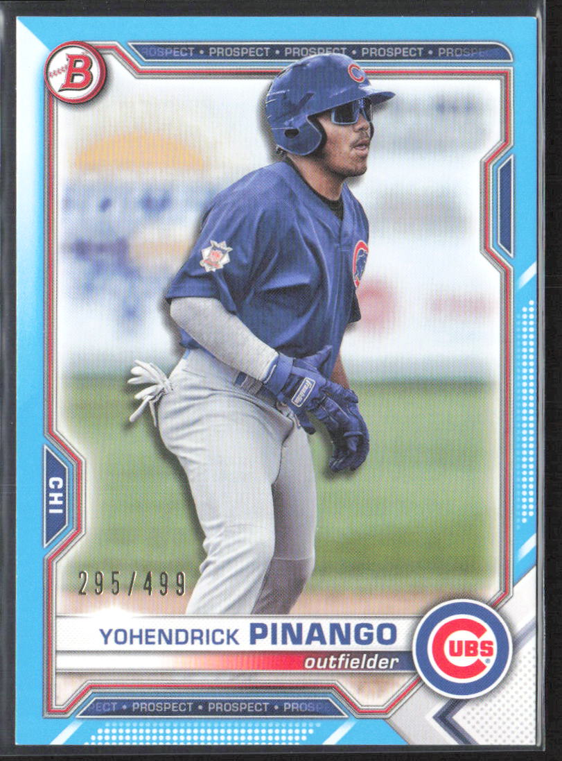 2021 Bowman Draft #BD-25 Yohendrick Pinango #BD-25 Purple #/499