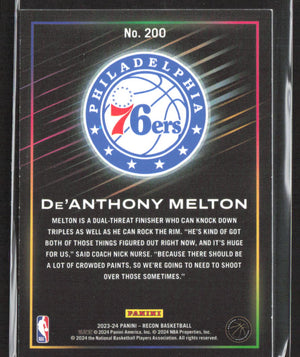 2023-24 Panini Recon #200 De'Anthony Melton