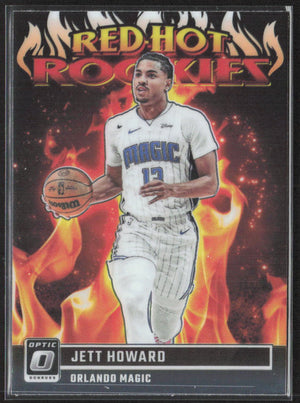 2023-24 Donruss Optic #12 Jett Howard Red Hot Rookies Red and Gold #12