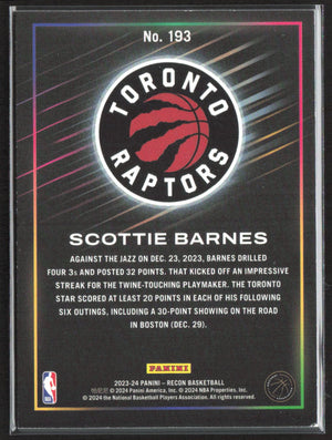 2023-24 Panini Recon #193 Scottie Barnes