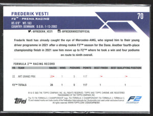 2023 Topps Chrome Formula 1 #70 Frederik Vesti