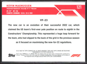 2023 Topps Chrome Formula 1 #121 Kevin Magnussen Refractor