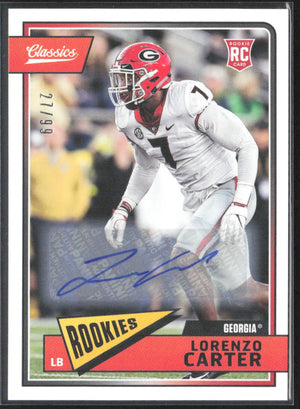 2018 Panini Classics #282 Lorenzo Carter #/99