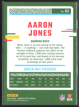 2023 Donruss Optic #63 Aaron Jones