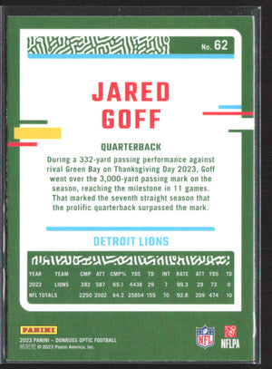 2023 Donruss Optic #62 Jared Goff