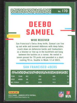 2023 Donruss Optic #170 Deebo Samuel