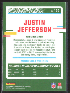 2023 Donruss Optic #125 Justin Jefferson