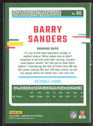 2023 Donruss Optic #60 Barry Sanders