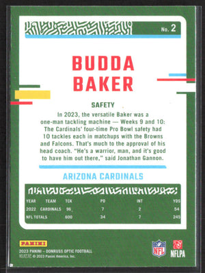 2023 Donruss Optic #2 Budda Baker