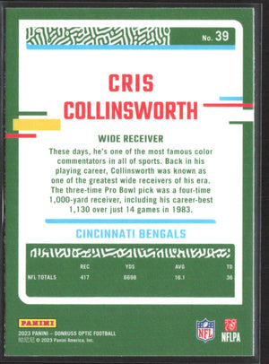 2023 Donruss Optic #39 Cris Collinsworth