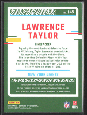 2023 Donruss Optic #145 Lawrence Taylor