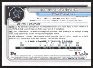 2024 Bowman #8 Sandy Alcantara