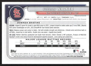 2024 Bowman #29 Jordan Walker