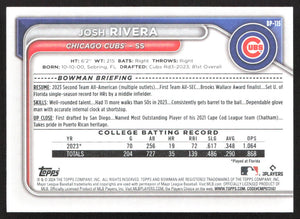 2024 Bowman #BP-115 Josh Rivera Prospects