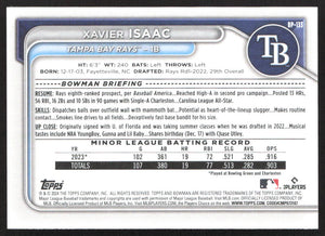 2024 Bowman #BP-133 Xavier Isaac Prospects