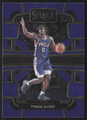 2023-24 Panini Select #44 Tyrese Maxey Blue (Retail Base)