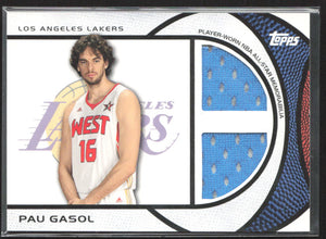 2009-10 Topps #ASD-PG Pau Gasol All-Star Relics Dual #/199